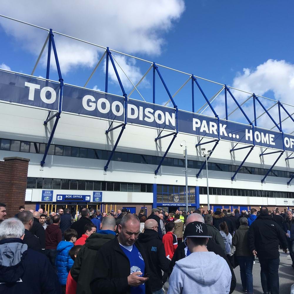 Goodison Park - the home of Everton football club