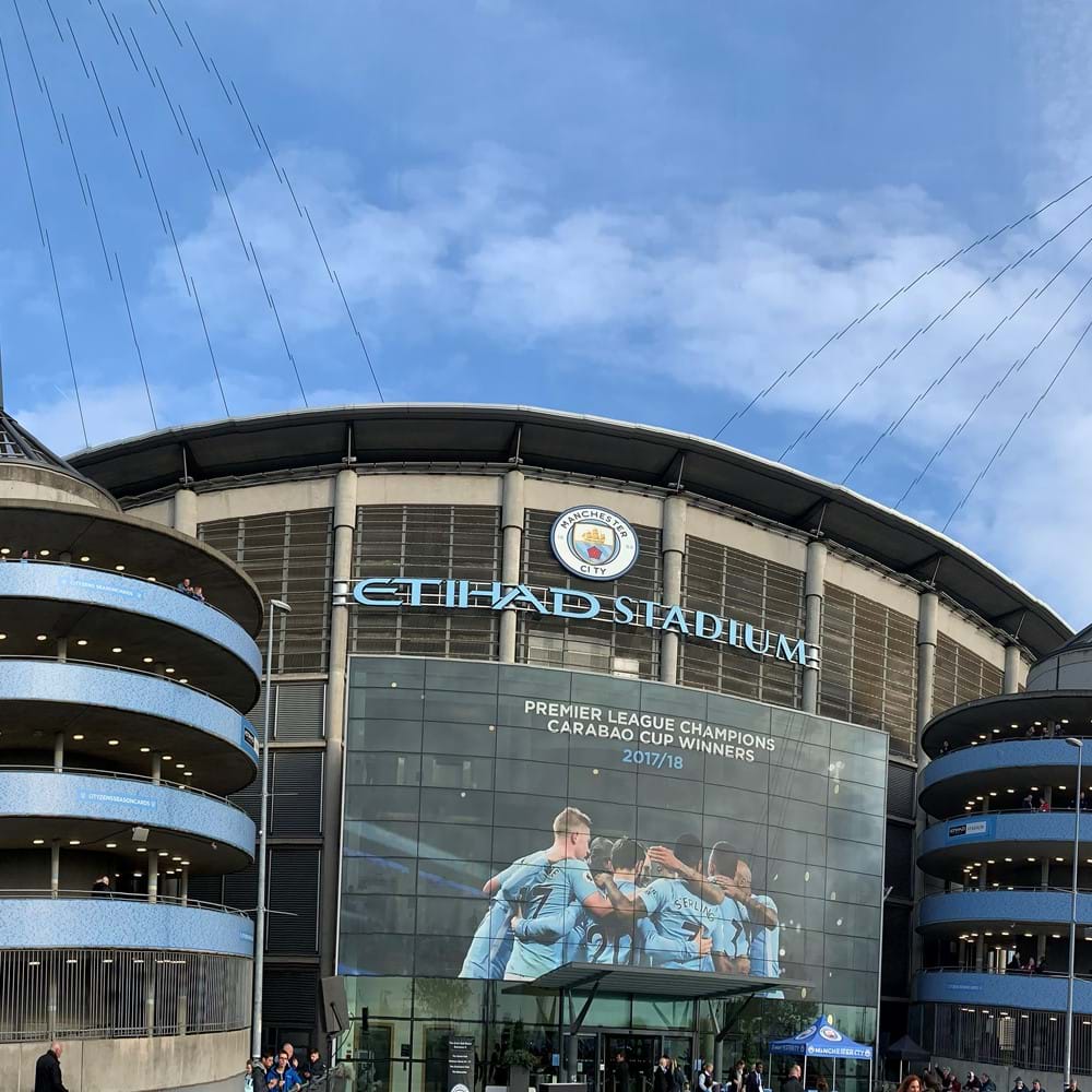 The Etihad - the home of Manchester City football club