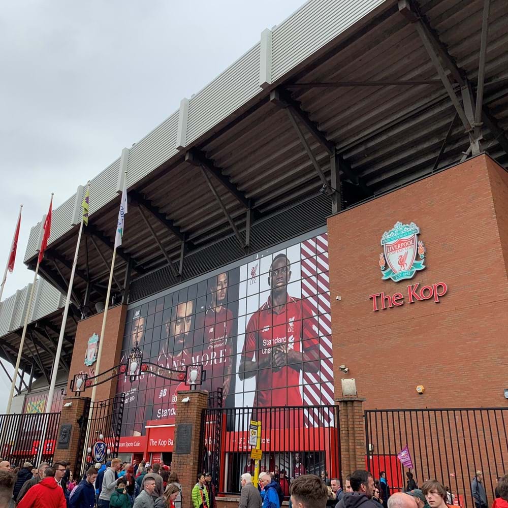 Anfield - the home of Liverpool football club