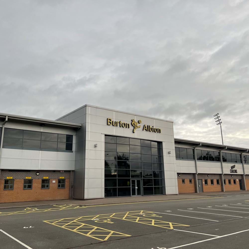 Pirelli Stadium - the home of Burton Albion  football club