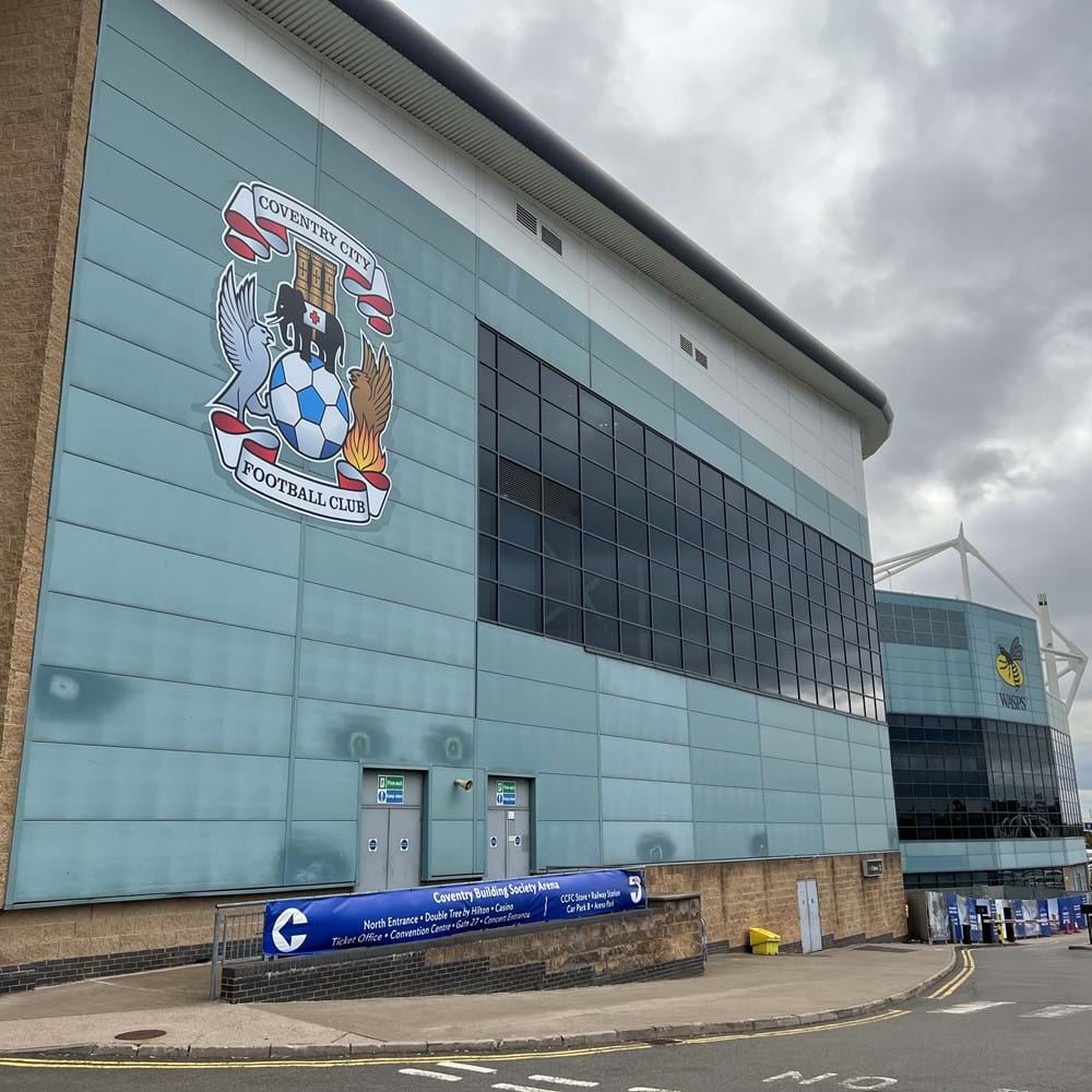 Coventry Building Society Arena - the home of Coventry City football club