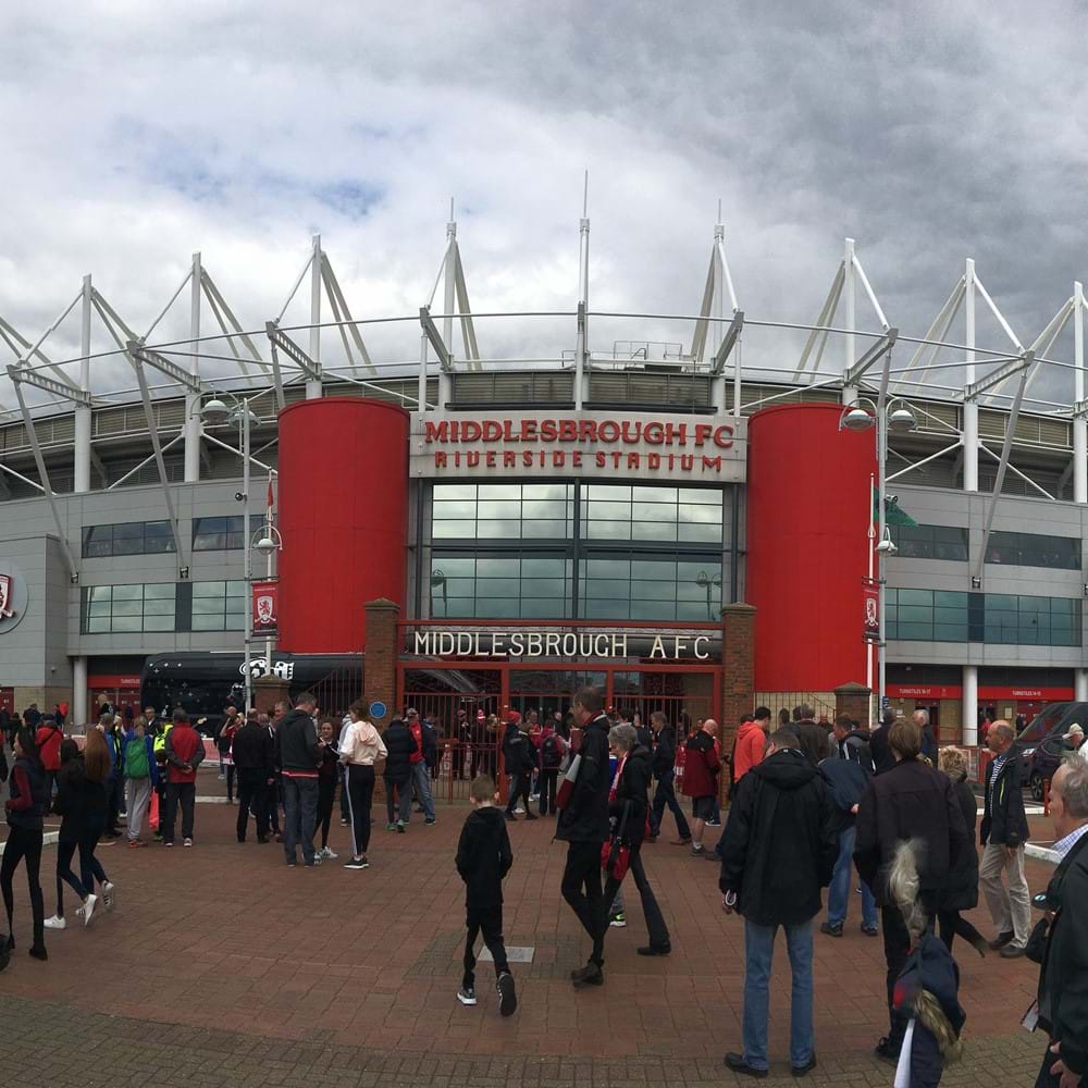 The Riverside Stadium - the home of Middlesbrough football club