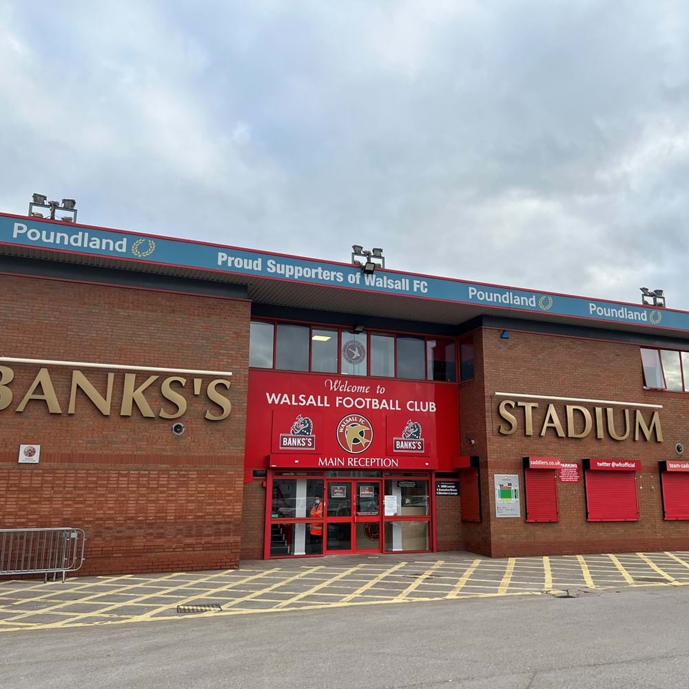 Banks Stadium - the home of Walsall football club