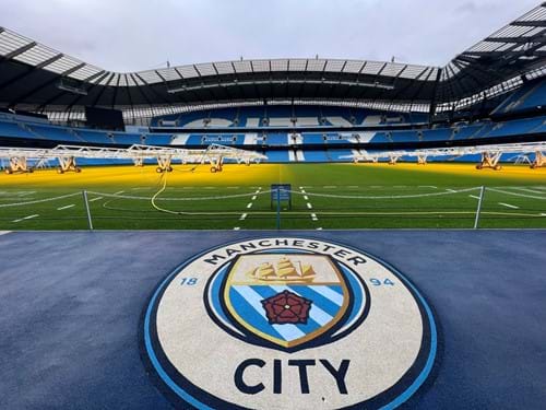 Pitchside at The Etihad