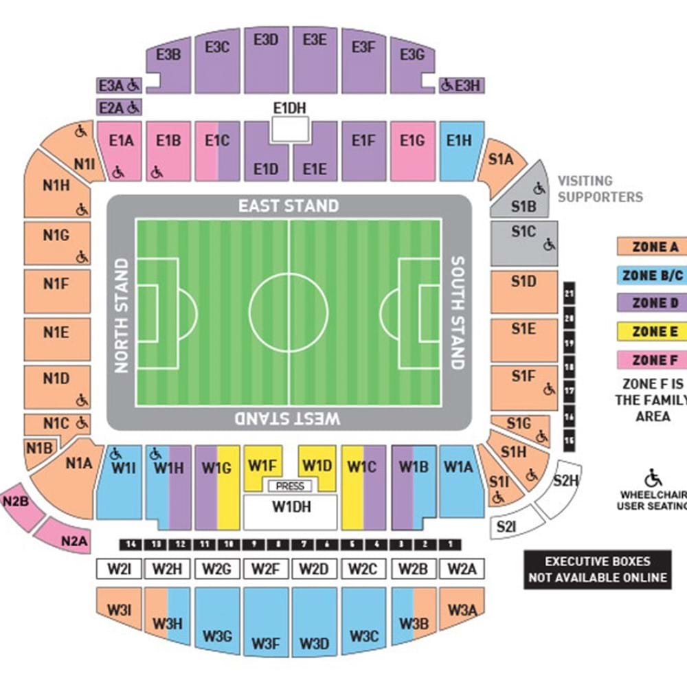 Buy Brighton Amex Stadium Location Print - Football - Pixel8er