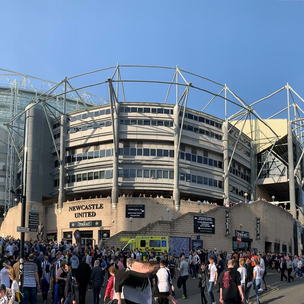 St James Park - the home of Newcastle United football club